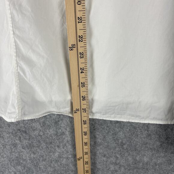 Fuzzi Jean Paul Gaultier Tunic Top Womens 46 White Popover Quiet Luxury Minimal - Picture 5 of 10